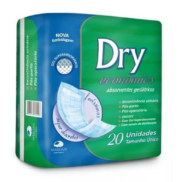 Absorvente Geriátrico Dry Economics 20un