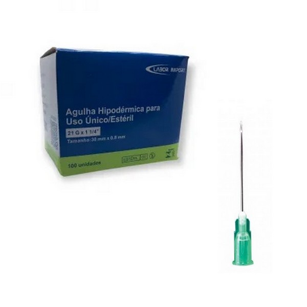 Agulha Hipodérmica 30mmx0,8mm