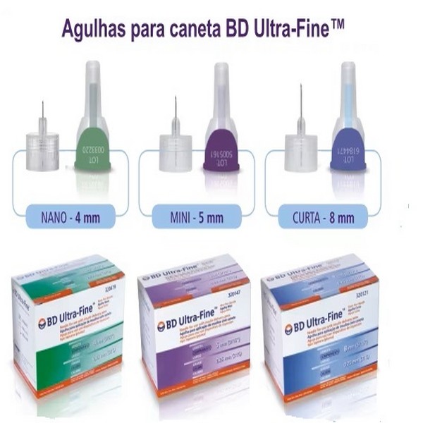 Agulhas Para Caneta BD Ultra-Fine 4/5/8mm