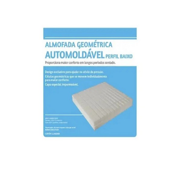 Almofada Geométrica Automoldavel Perfil Baixo