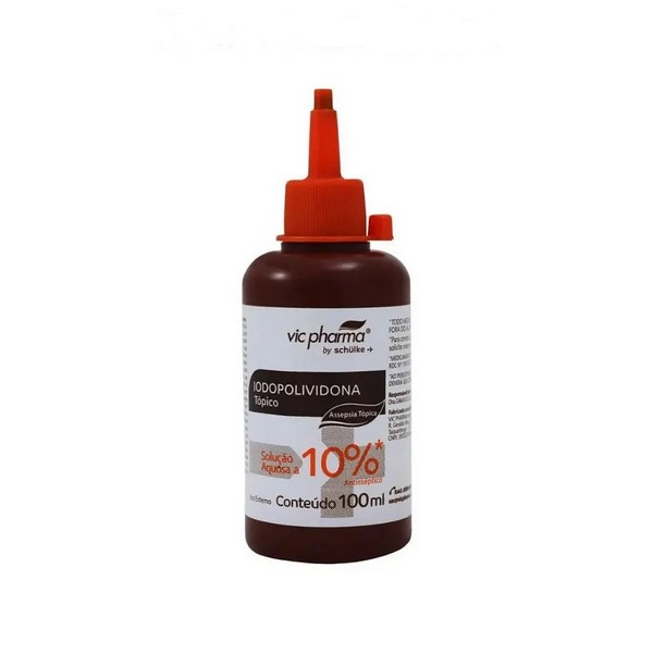 Antisséptico Iodopolividona 10% 100ml Vic Pharma