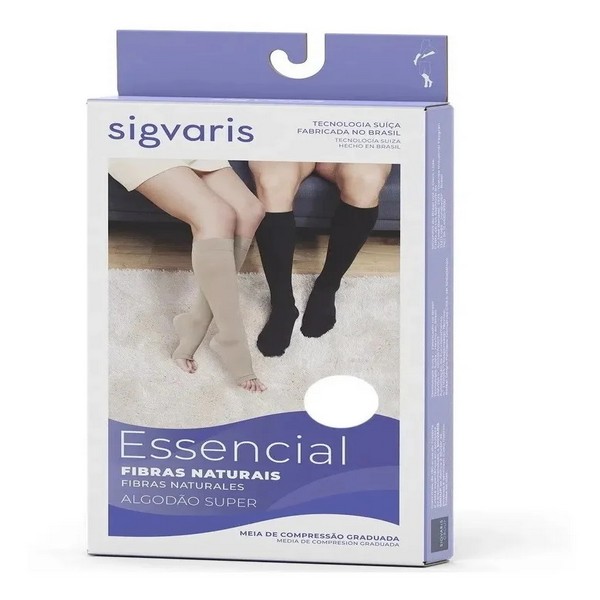 Meia Compressiva Essencial Fibras Naturais 7/8 Sigvaris