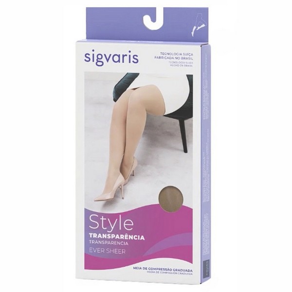 Meia Compressiva Style Transparência Ever Sheer 7/8 Sigvaris