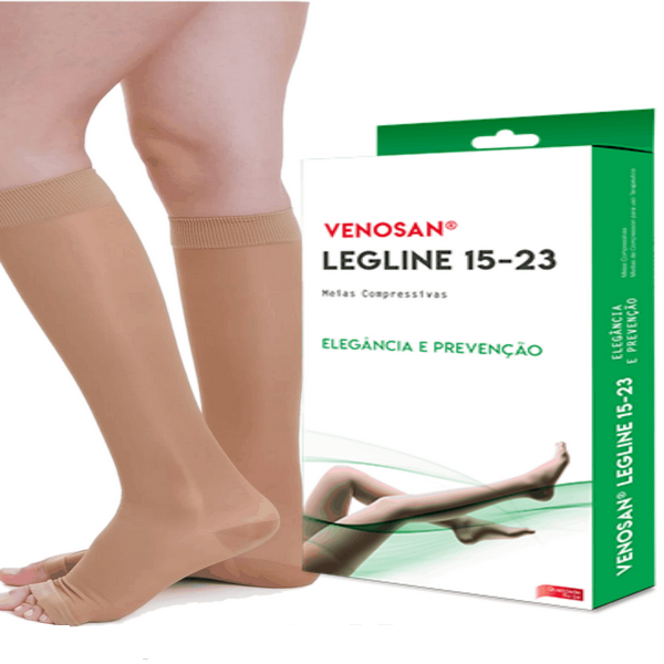 Meia Compressiva 15-23 Legline 3/4 Venosan