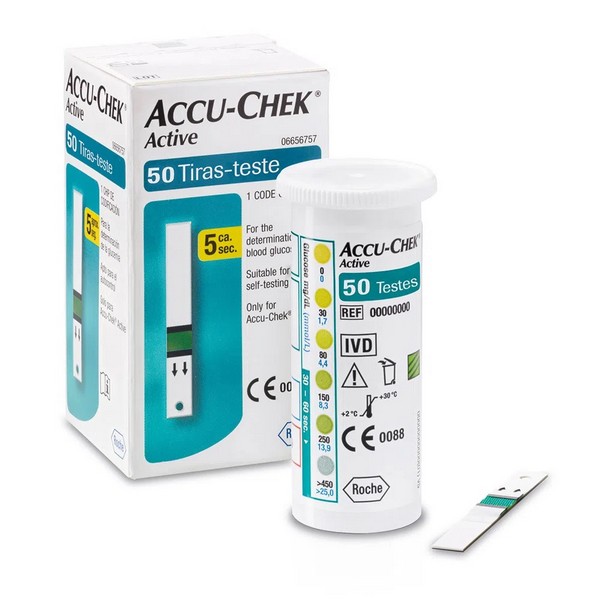 Tiras Reagentes Accu-Chek 50un