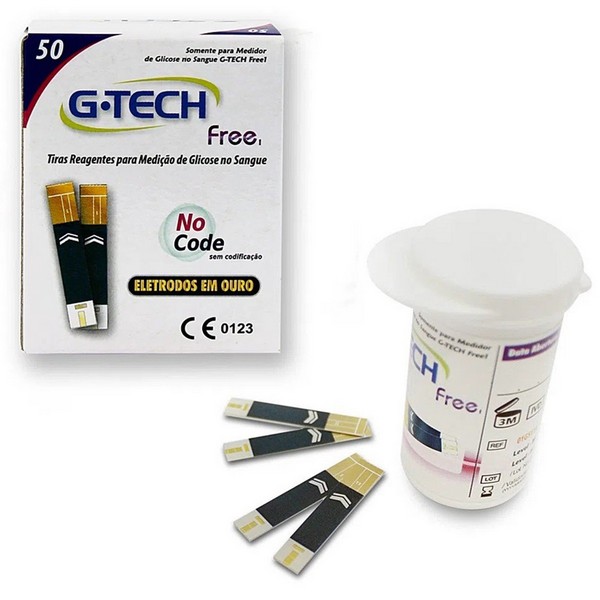 Tiras Reagentes G-Tech Free 50un